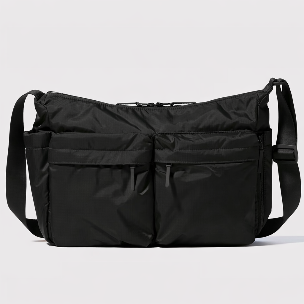 WARESCA | Utility Crossbody Bag | Black