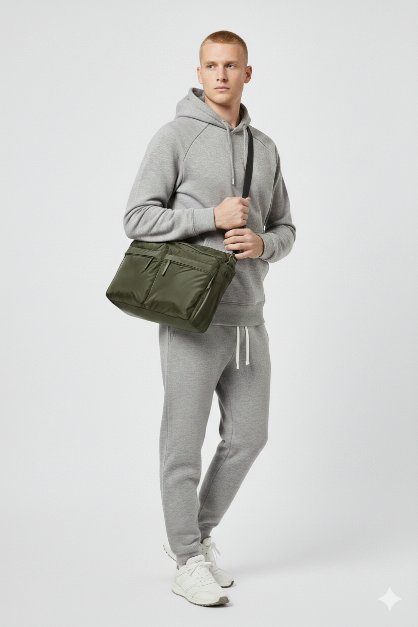 WARESCA | Utility Crossbody Bag | Green